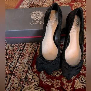 Vince Camuto Suede Flat Shoes with Bows Size 36 NEW 🎀